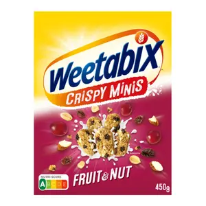 Ngũ Cốc Trái Cây & Hạt, Crispy Minis, Fruit & Nut (450g) - WEETABIX
